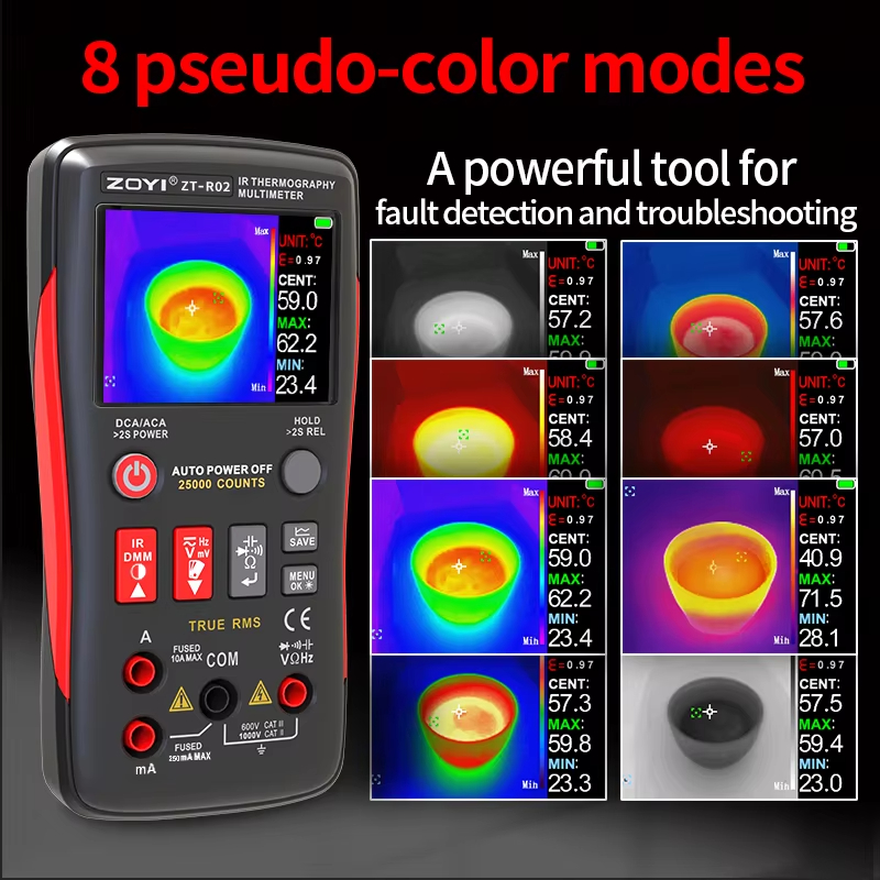 Nf 521 Thermal Imaging Camera - Integrowany termowizor ZOYI R02: Rozdzielczość IR