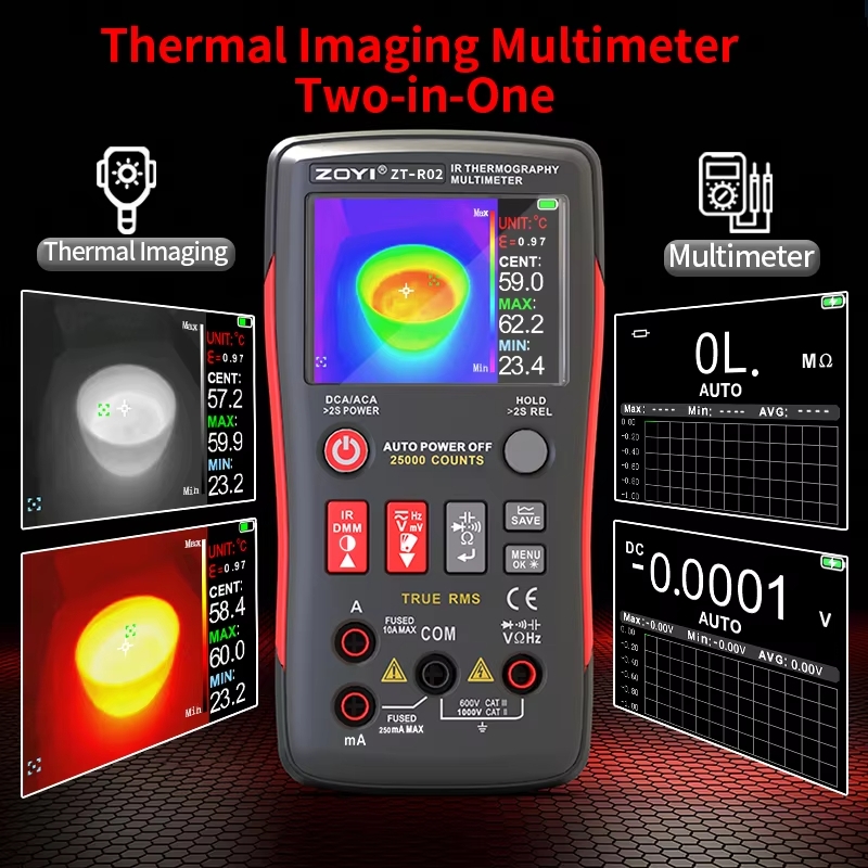 Integrowany termowizor ZOYI R0 – Nf 521 Thermal Imaging Camera recenzja i cena